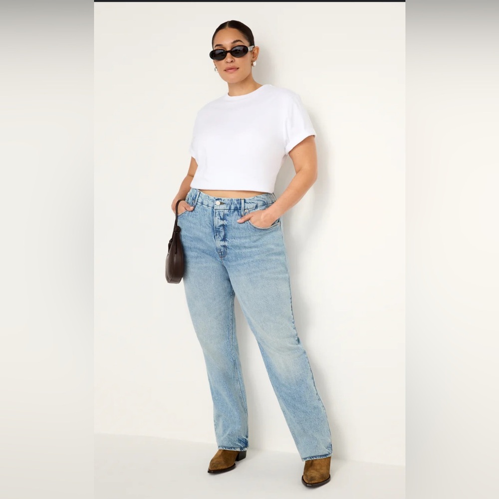Good American Good Icon Straight Jeans - Picture 1 of 7